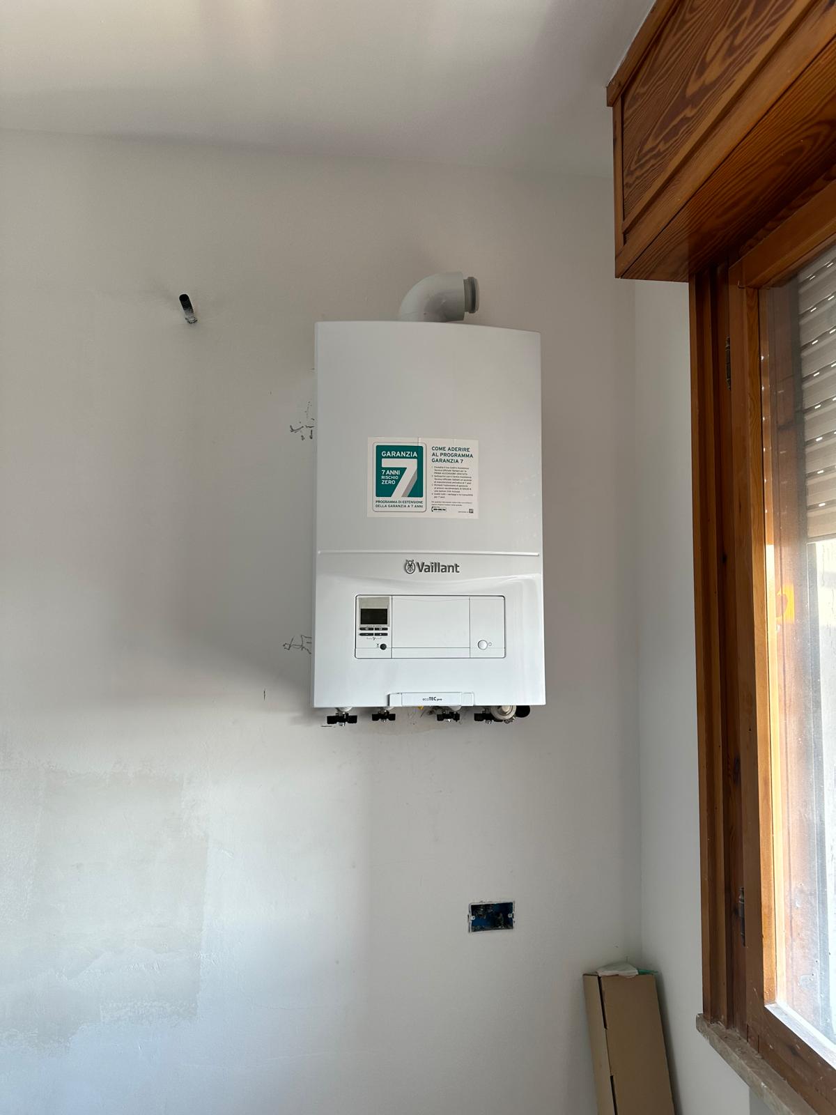 Caldaia installata in locale tecnico