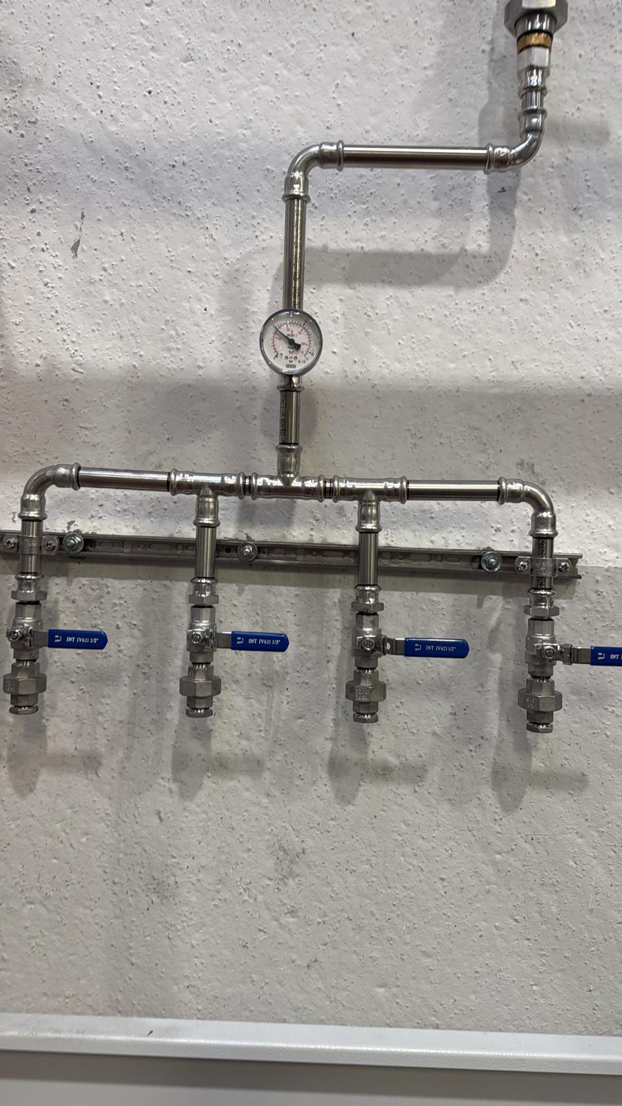 Dettaglio installazione impianto gas